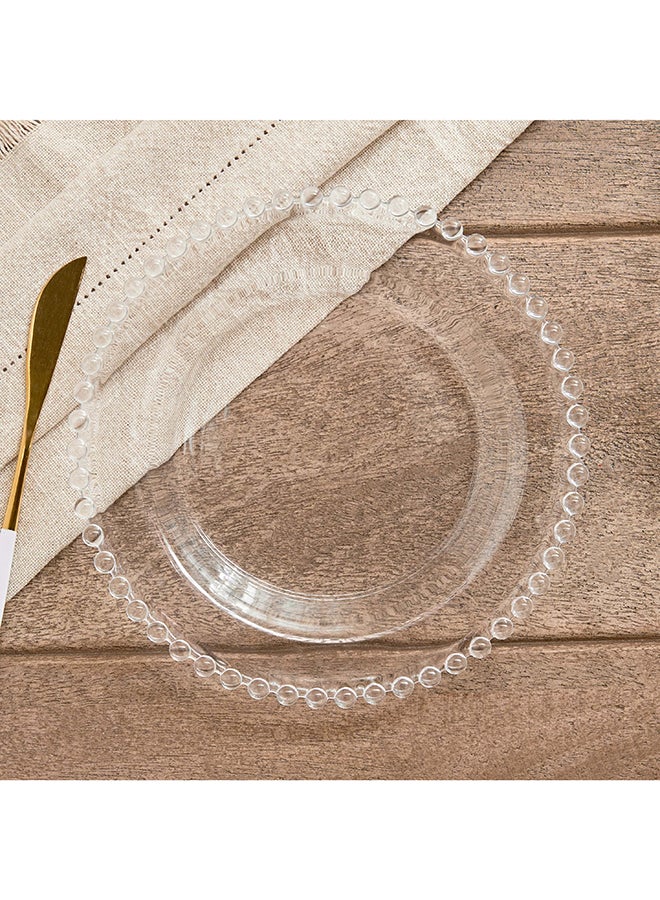 Home Box طبق تقديم مريام المزخرف - شفاف - 21 سم - Image 2